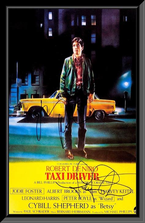 Taxi Driver Robert De Niro and Jodie Foster Signed Movie - Etsy | Martin scorsese movies, Martin ...