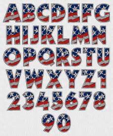 16 Patriotic Font Numbers Images - Patriotic Alphabet Letters, American ...