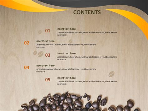 Free PPT Template - Coffee Beans