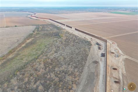 UPDATE: 1st section of Texas-built border wall nearly done in Starr County