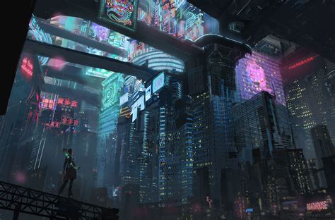 Cyberpunk city by Sebastian Duran | Cyberpunk city, Futuristic city, Cyberpunk art