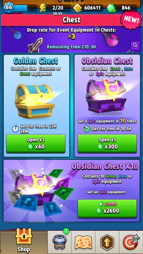 Obsidian Chest Now Guarantees an Epic in 10 Tries : r/Archero