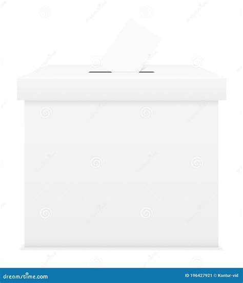 Ballot Box for Election Voting Vector Illustration Stock Vector ...