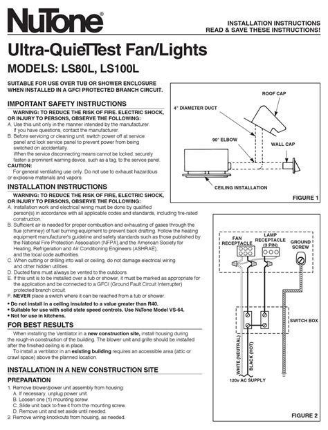 Wiring Diagram For Nutone Bathroom Fan - Wiring Boards