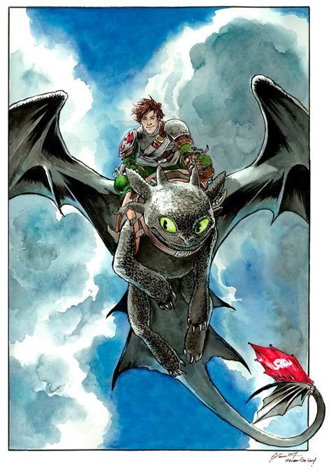 Hiccup and Toothless by DanielGovar on DeviantArt