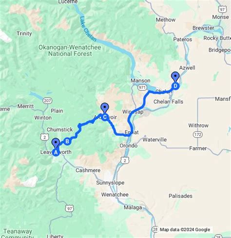 Lake Chelan Washington Map