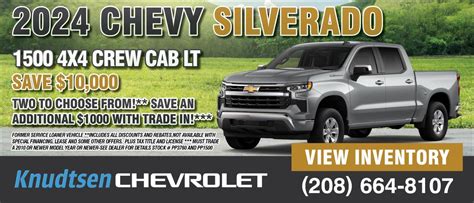 Knudtsen Chevrolet is a Coeur d'Alene Chevrolet dealer and a new car and used car Coeur d'Alene ...