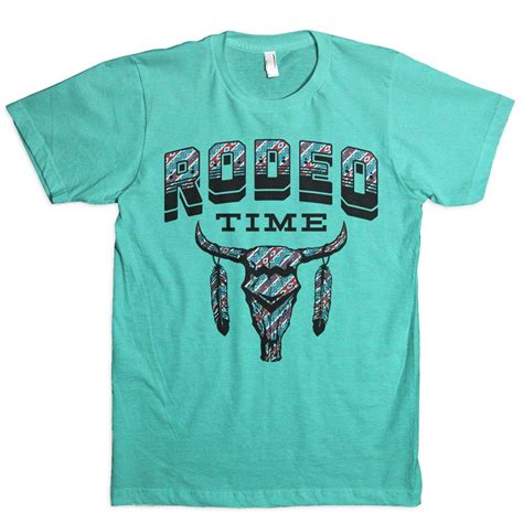 Men's Dale Brisby Tee, Rodeo Time, Turquoise, Tribal - Chick Elms Grand ...