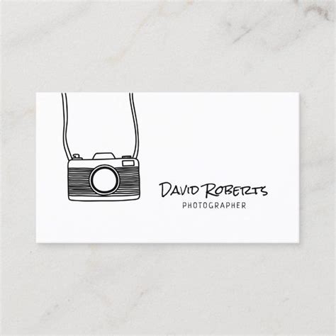 Minimalist Photography Business Card