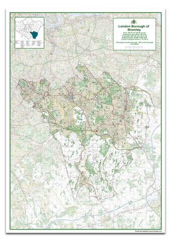 Bromley London Borough Map | I Love Maps