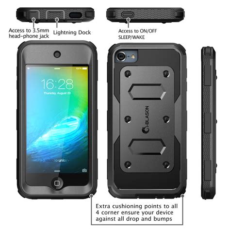 iPod Touch 6 Gen Armorbox Full Body Dual Layer Case by i-Blason