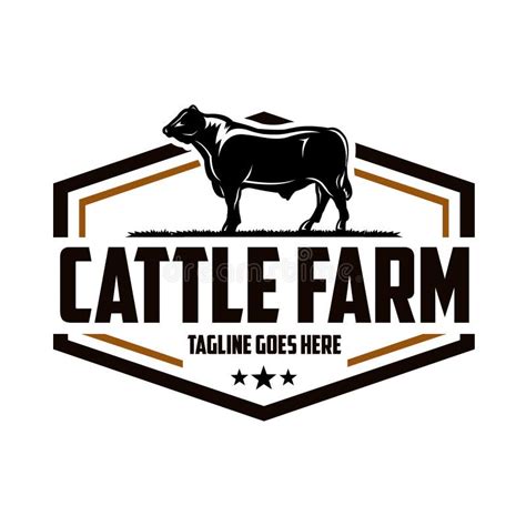 Cattle Ranch Ready Made Logo Design. Cattle Ranch Logo Template Stock ...