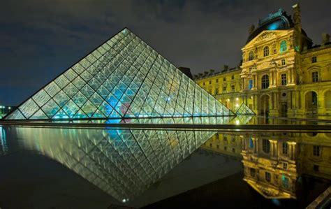 Louvre Museum at Night, Paris Editorial Stock Photo - Image of france ...