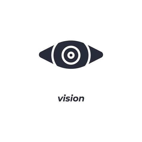 Vector sign vision symbol is isolated on a white background. icon color ...