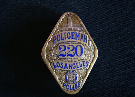 Los Angeles Police Department Badge, also known as the series 5 1/2 or The Dimond shape. The ...