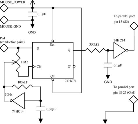 Circuit diagram for a single touch sensor. | Download Scientific Diagram