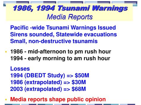 PPT - HAWAII TSUNAMI WARNING SYSTEM: EMERGENCY RESPONSE and TSUNAMI PREPAREDNESS PowerPoint ...