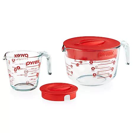 Pyrex 4-Piece Lidded Measuring Cup Set - Sam's Club