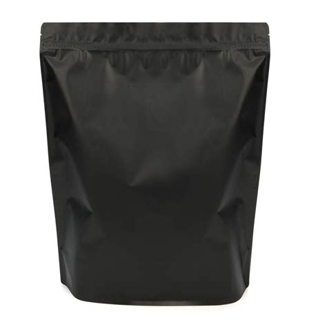 ZBGBB9 Black Matte Zipper Gusset Bag - 14 3/4" x 5" x 16 3/4"