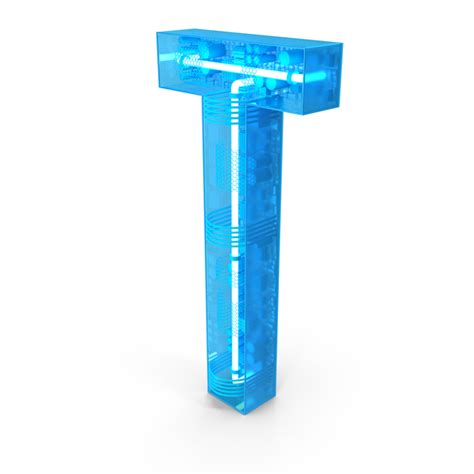 Blue Plastic Neon Letter T 3D Object 2299276905 | Shutterstock