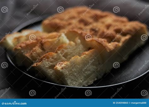 Fresh Focaccia Italian Flatbread Stock Image - Image of bakery, dinner ...