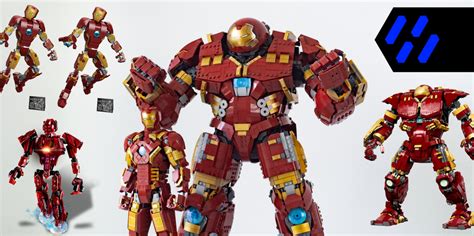 LEGO MOC 76210 | 76155 + 76206 X 2 UCS Iron Man Mark 43 & Mark 44 Hulkbuster Bundle by Ransom ...