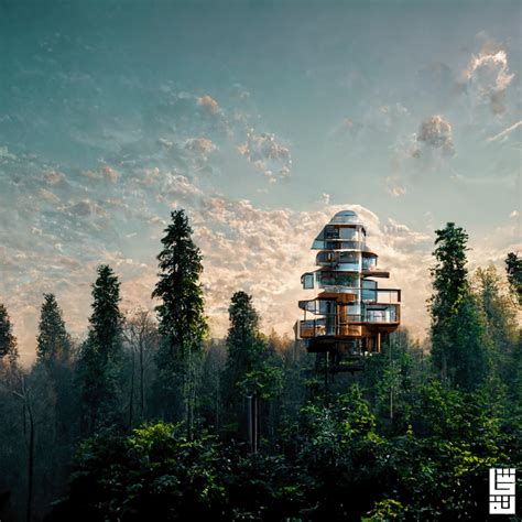 Forest house (modern architecture) on Behance