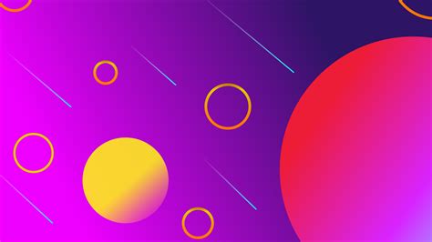 3840x2160 Resolution Abstract Purple and Yellow Circles 4K Wallpaper ...