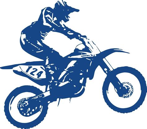 Motorcycle Motocross Dirt Bike Racing Sport Car Truck Window Vinyl Decal Sticker