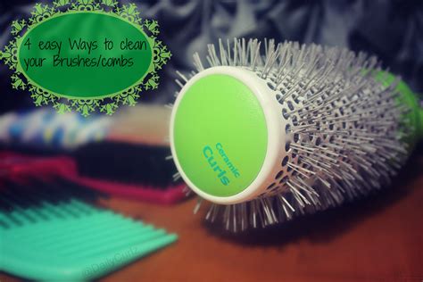 4 Easy ways to clean your hair brushes/combs....4 formas de limpiar tus peines - DailyCurlz