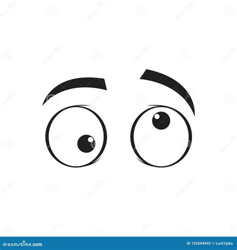 Crazy eyes cartoon stock vector. Illustration of cute - 132694945