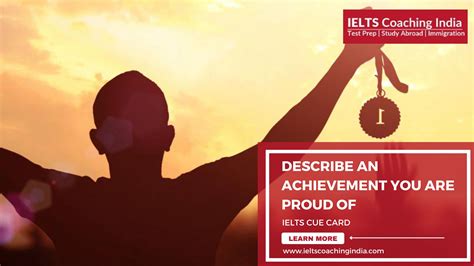 Describe an achievement you are proud of | IELTS Cue Card|IELTS