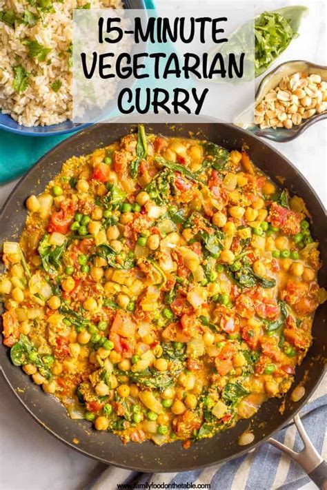 Quick & Easy Vegetarian Curry {15 minutes} | Recipe in 2024 | Easy ...