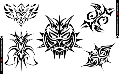 5 Free Modern Tribal Tattoos in Vector Format – Creative Alys