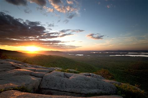 Free picture: summer sunset, landscape, sunset, sky, clouds, mountains, water