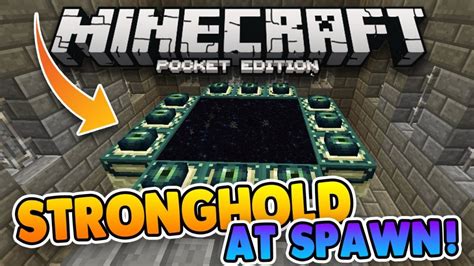 Village At Spawn & Stronghold Seed | Minecraft PE Bedrock Seeds