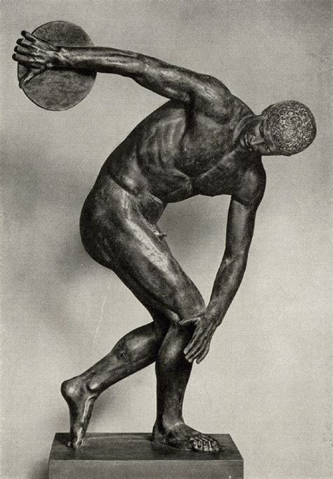 Myron_Discobolus | Ancient greek sculpture, Famous sculptures, Ancient greek art