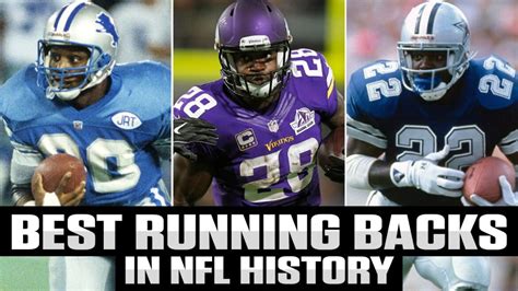 NFL Top 10 Best Running Backs Ever - SOG Sports