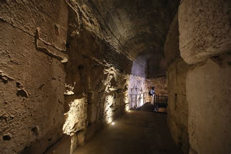 Explore the Colosseum's underground tunnels for the first time