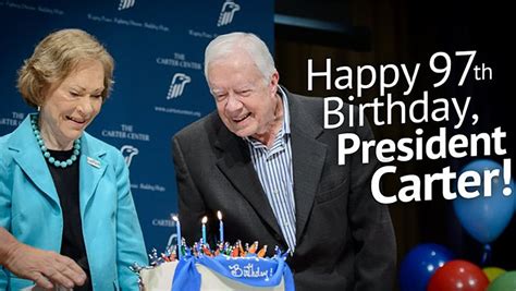 Oldest living U.S. President Jimmy Carter celebrates his 97th birthday