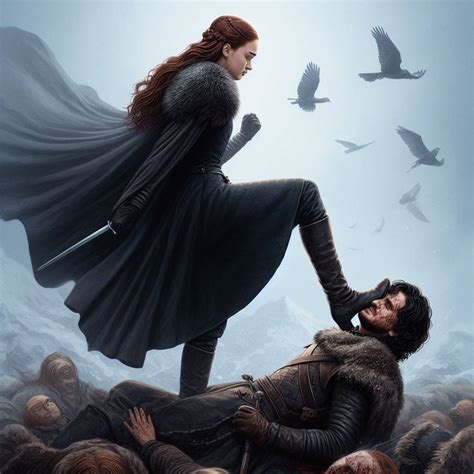 Jon Snow vs Sansa Stark by Peter1327 on DeviantArt