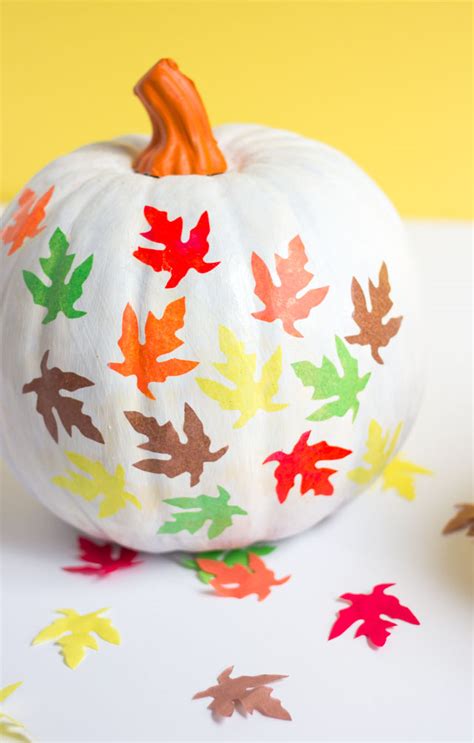 DIY Fall Leaf Pumpkins - Design Improvised