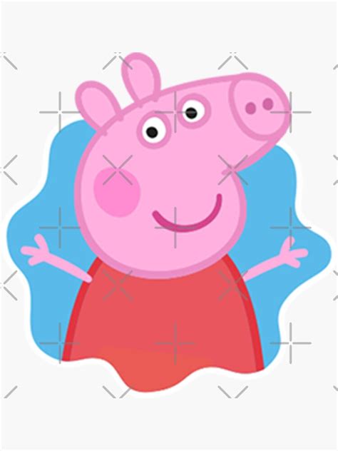 "Pepa pig" Sticker for Sale by bubblebu | Redbubble