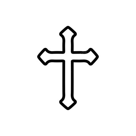 Christian Faithful Clipart Transparent PNG Hd, Cross Christian Icon Traditional Faithful, Simple ...