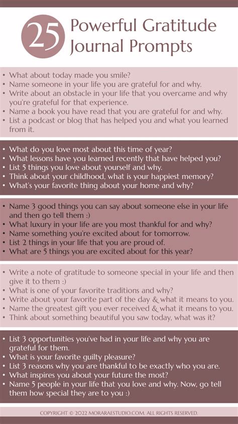 25 Powerful Gratitude Journal Prompts