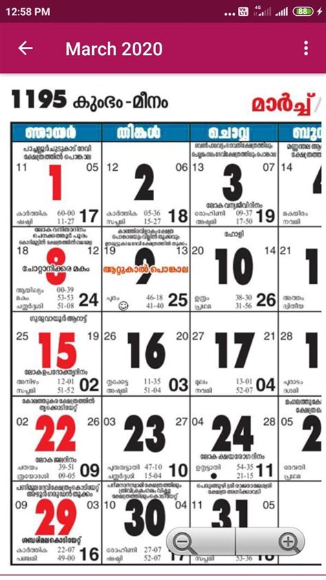 Pick 2020 Calender Goverment Of Kerala | Calendar Printables Free Blank