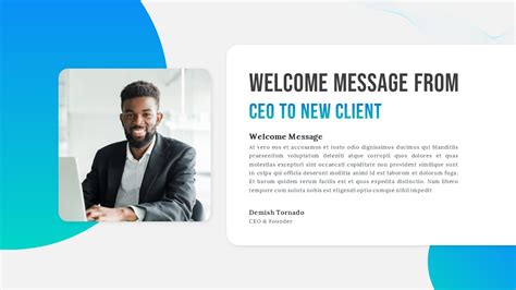 Welcome Message From CEO Template - SlideBazaar