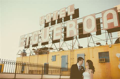 Bohemian Hotel Figueroa Wedding: Claudia + David | Green Wedding Shoes ...