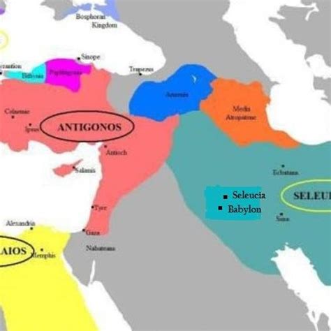 Alexander's Empire after its division. | Download Scientific Diagram