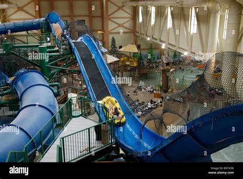 Indoor water park tube ride, Great Wolf Lodge, Poconos, Pennsylvania Stock Photo: 22780836 - Alamy